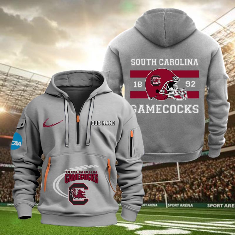 South Carolina Gamecocks Quarter Zip Hoodie - Famjoys South Carolina Gamecocks Quarter Zip Hoodie - Famjoys