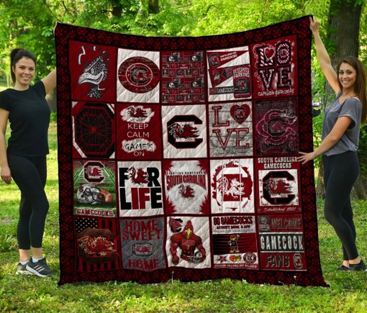 South Carolina Gamecocks Quilt Blanket #997 - Famjoys South Carolina Gamecocks Quilt Blanket #997 - Famjoys