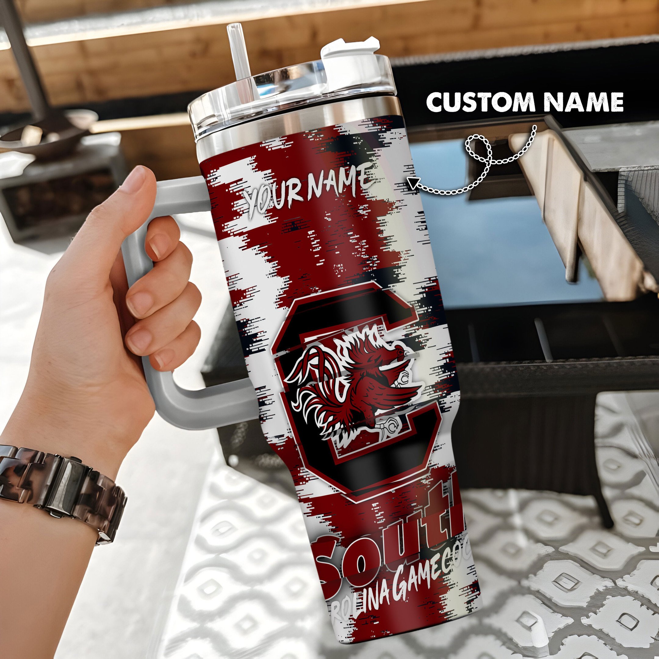 South Carolina Gamecocks Stanley Tumbler - Famjoys South Carolina Gamecocks Stanley Tumbler - Famjoys