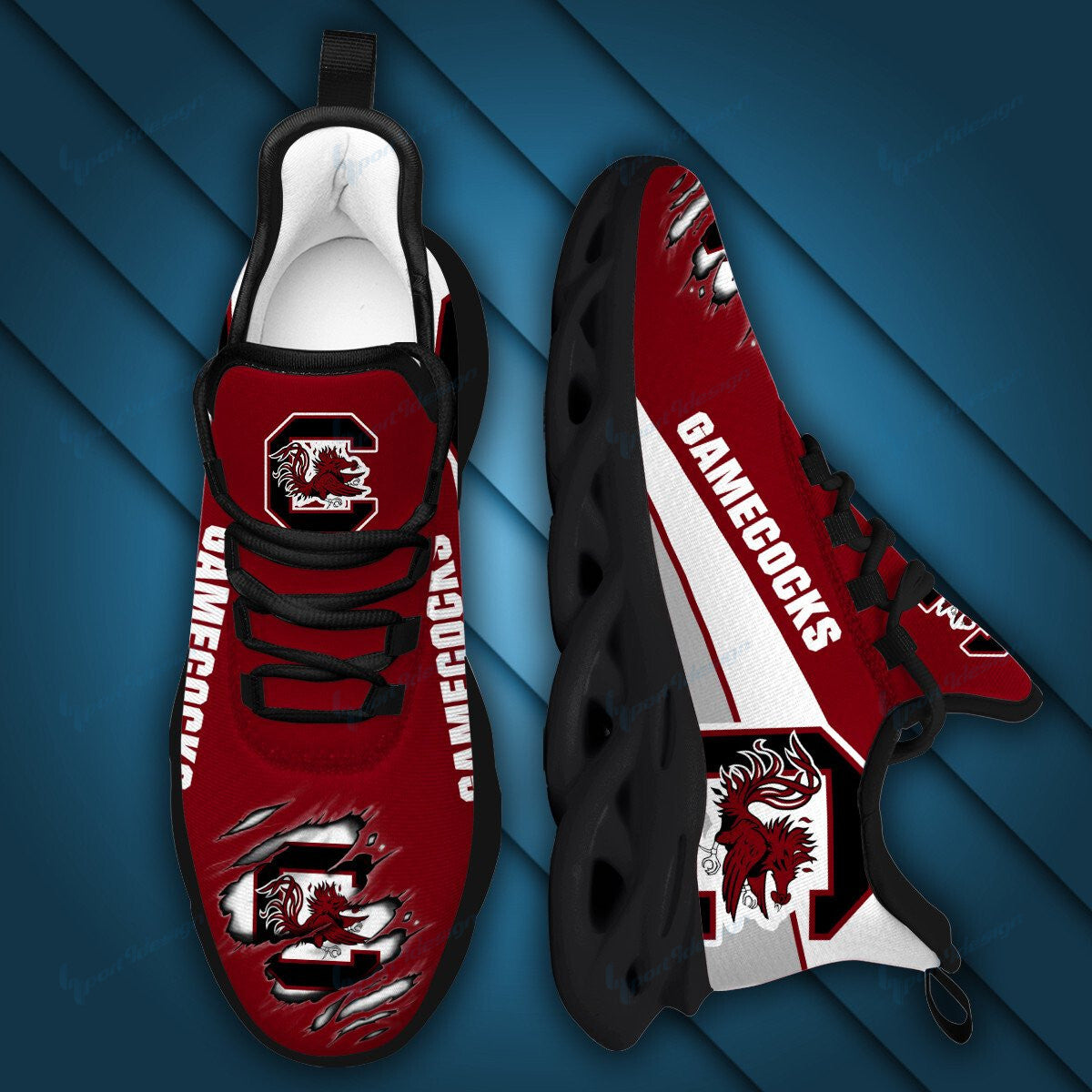 South Carolina Gamecocks YZ Running Sneakers - Famjoys South Carolina Gamecocks YZ Running Sneakers - Famjoys