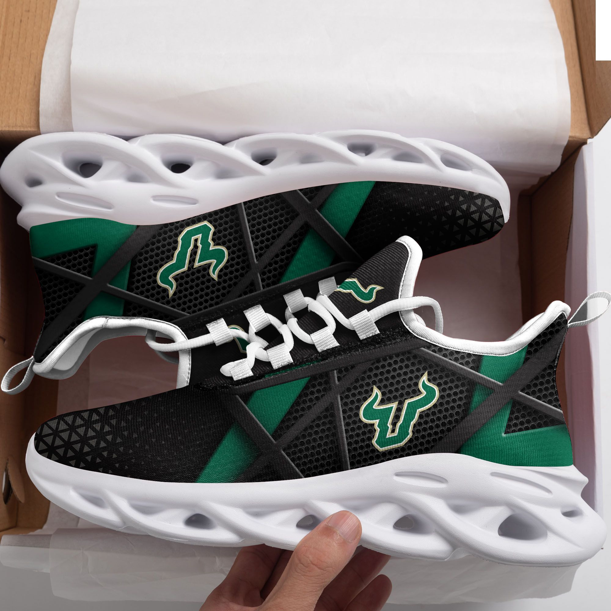 South Florida Bulls Max Soul Sneakers Shoes - Famjoys South Florida Bulls Max Soul Sneakers Shoes - Famjoys