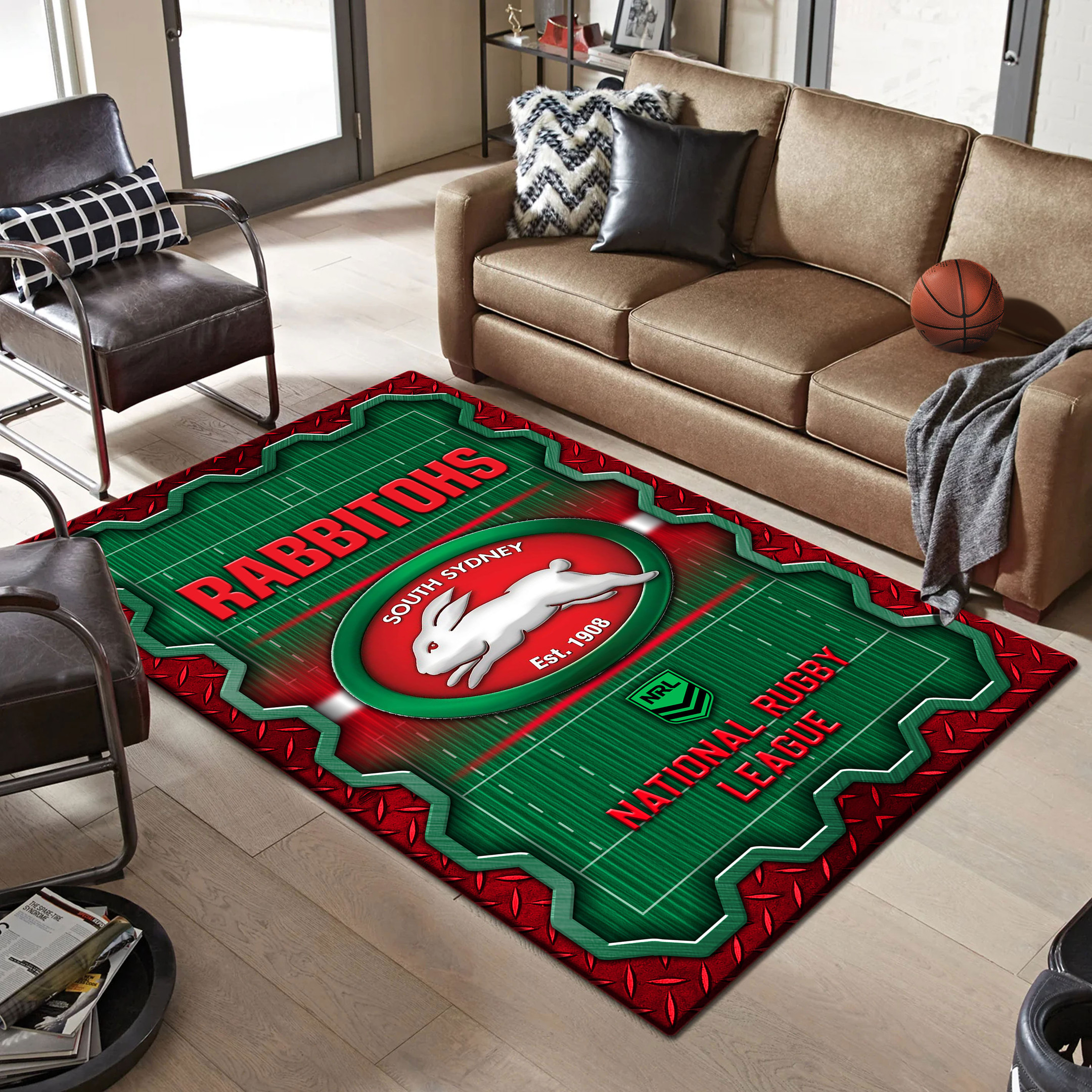 South Sydney Rabbitohs Area Rugs 43 - Famjoys South Sydney Rabbitohs Area Rugs 43 - Famjoys