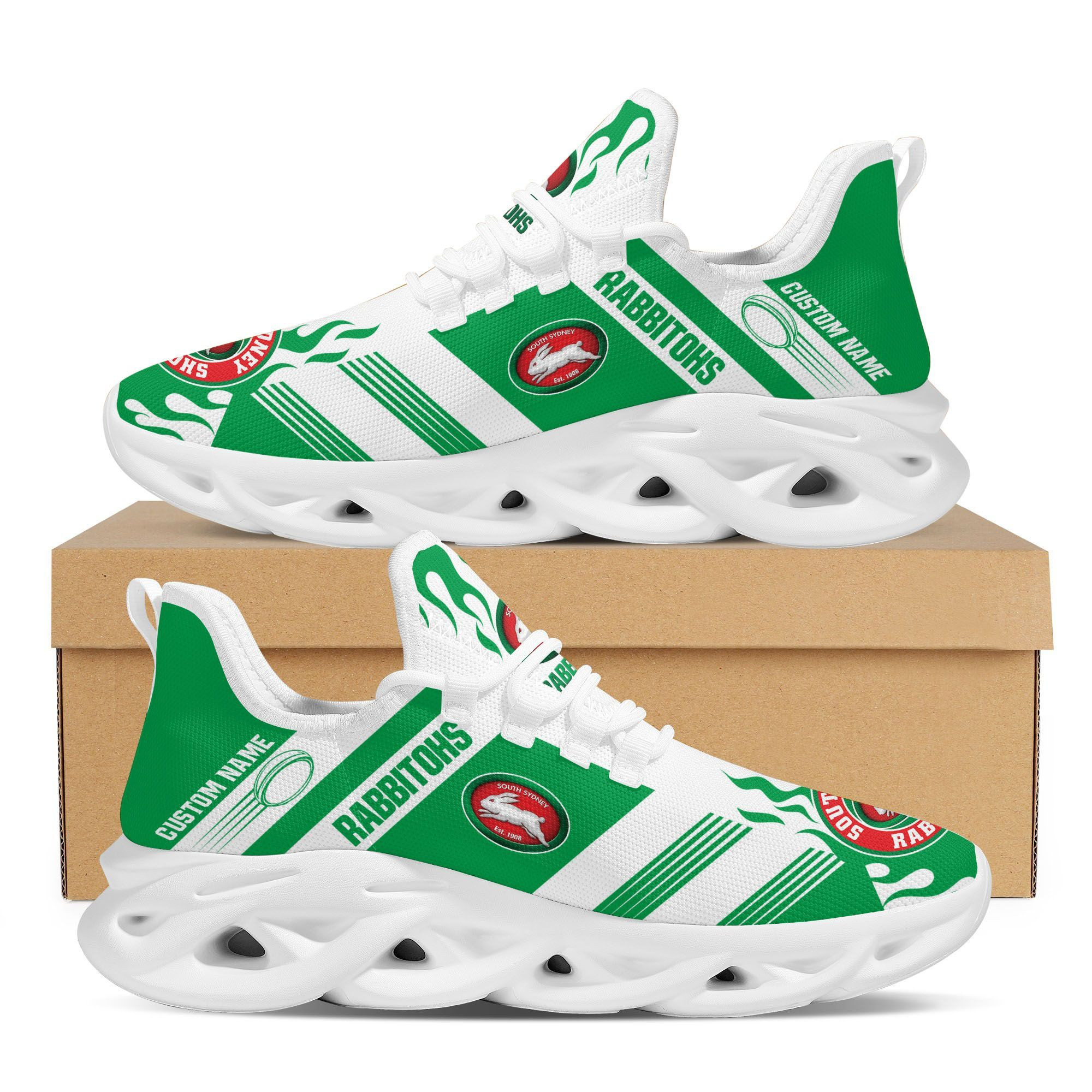 South Sydney Rabbitohs Custom Personalized Max Soul Sneakers Shoes