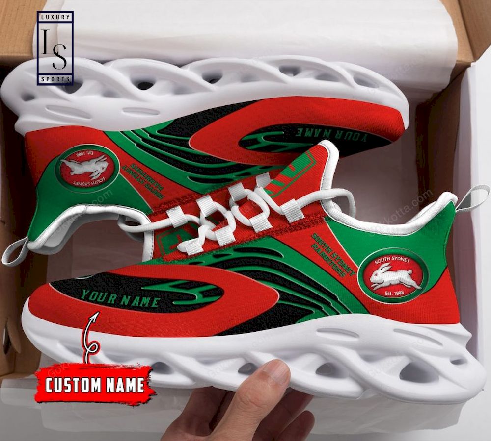 South Sydney Rabbitohs NRL Personalized Max Soul Shoes - Famjoys South Sydney Rabbitohs NRL Personalized Max Soul Shoes - Famjoys