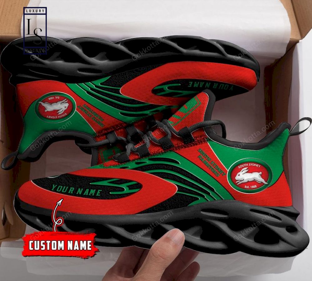 South Sydney Rabbitohs NRL Personalized Max Soul Shoes - Famjoys South Sydney Rabbitohs NRL Personalized Max Soul Shoes - Famjoys