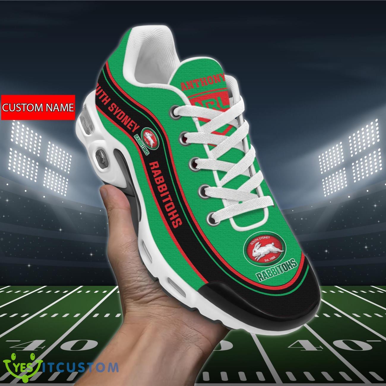 South Sydney Rabbitohs Personalized Name Air Cushion Sports Shoes Sneaker KLTNS220445 - Famjoys South Sydney Rabbitohs Personalized Name Air Cushion Sports Shoes Sneaker KLTNS220445 - Famjoys