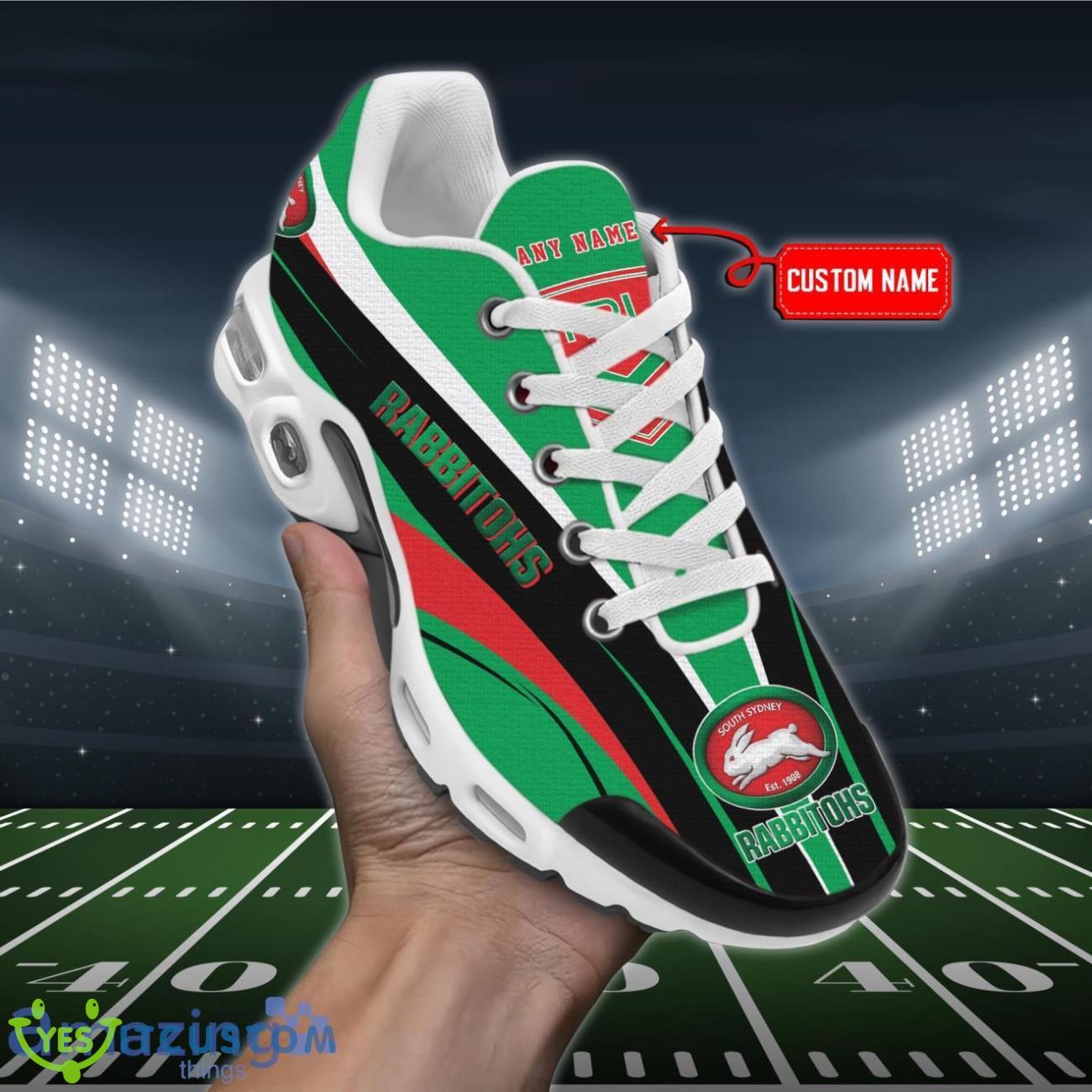 South Sydney Rabbitohs Personalized Name Air Cushion Sports Shoes Sneaker KLTNS220446 - Famjoys South Sydney Rabbitohs Personalized Name Air Cushion Sports Shoes Sneaker KLTNS220446 - Famjoys