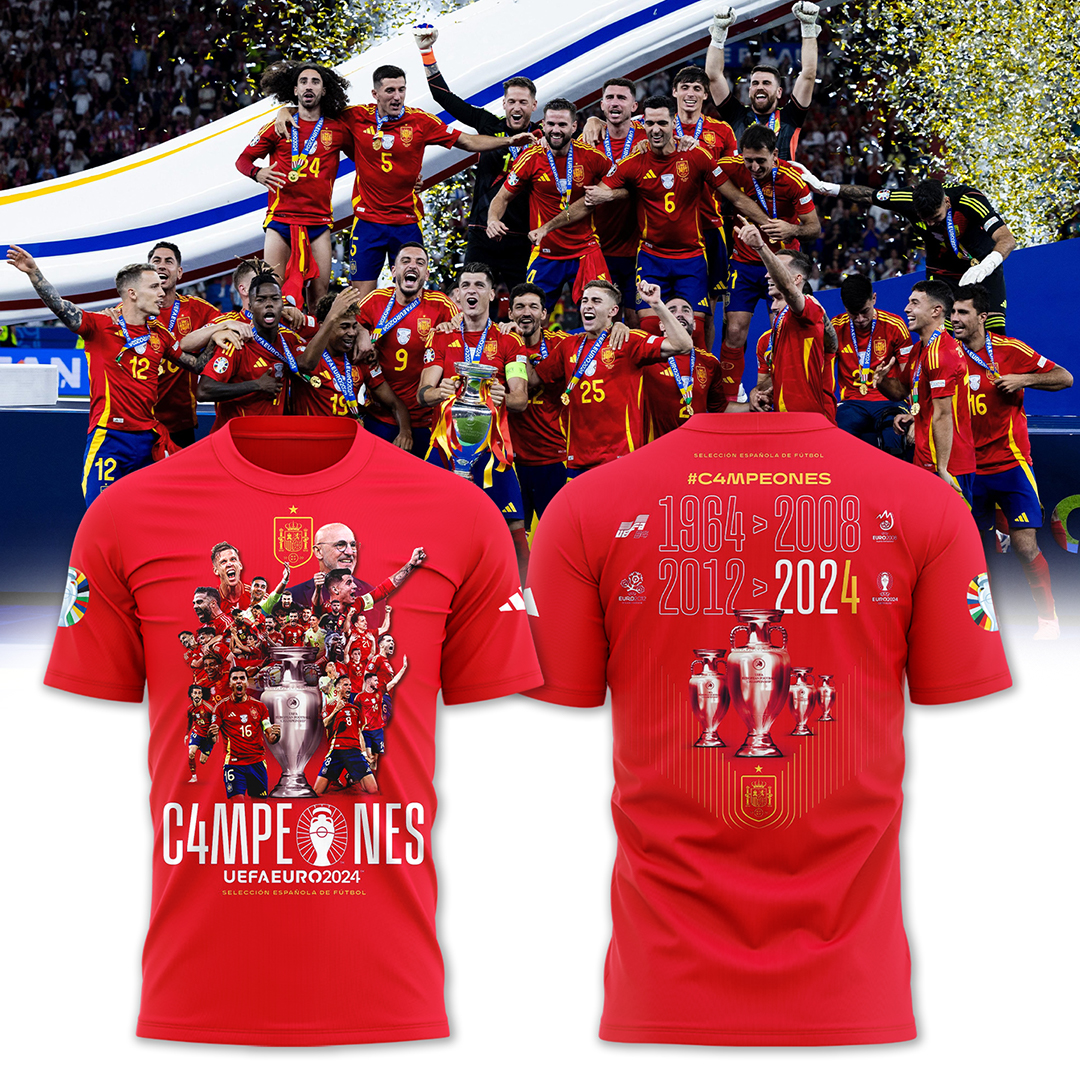 Spain European Championship T-Shirt - Famjoys Spain European Championship T-Shirt - Famjoys