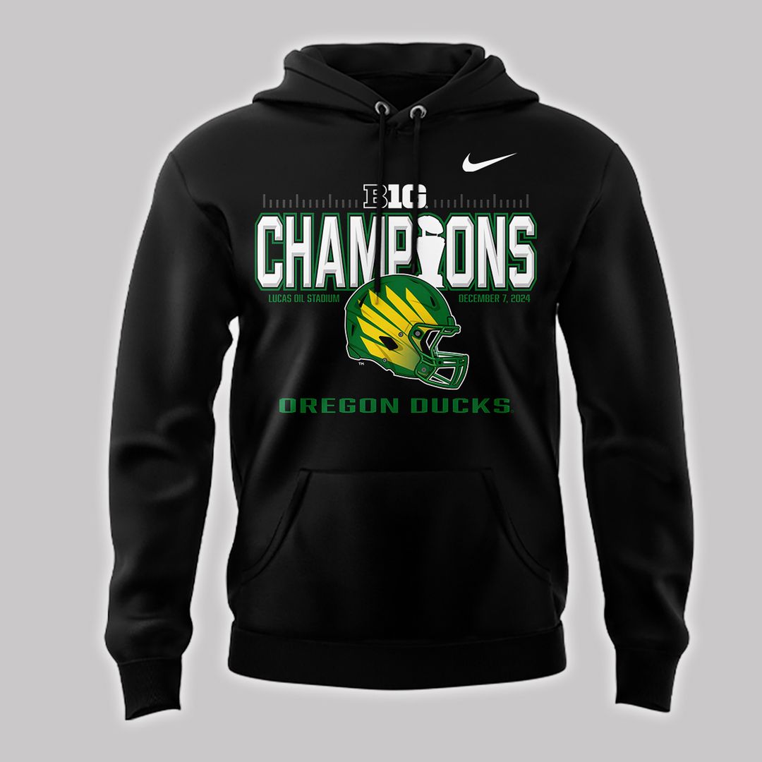 Special 2024 Big Ten Football Conference Champions Oregon Ducks football unisex Hoodie - Famjoys Special 2024 Big Ten Football Conference Champions Oregon Ducks football unisex Hoodie - Famjoys
