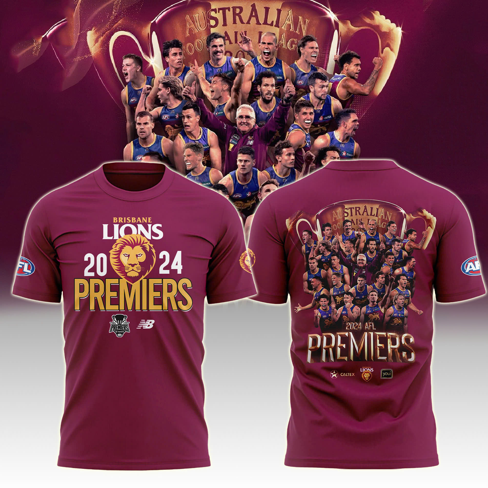 Special AFL Champions Brisbane Lions Tshirt v2 - Famjoys Special AFL Champions Brisbane Lions Tshirt v2 - Famjoys