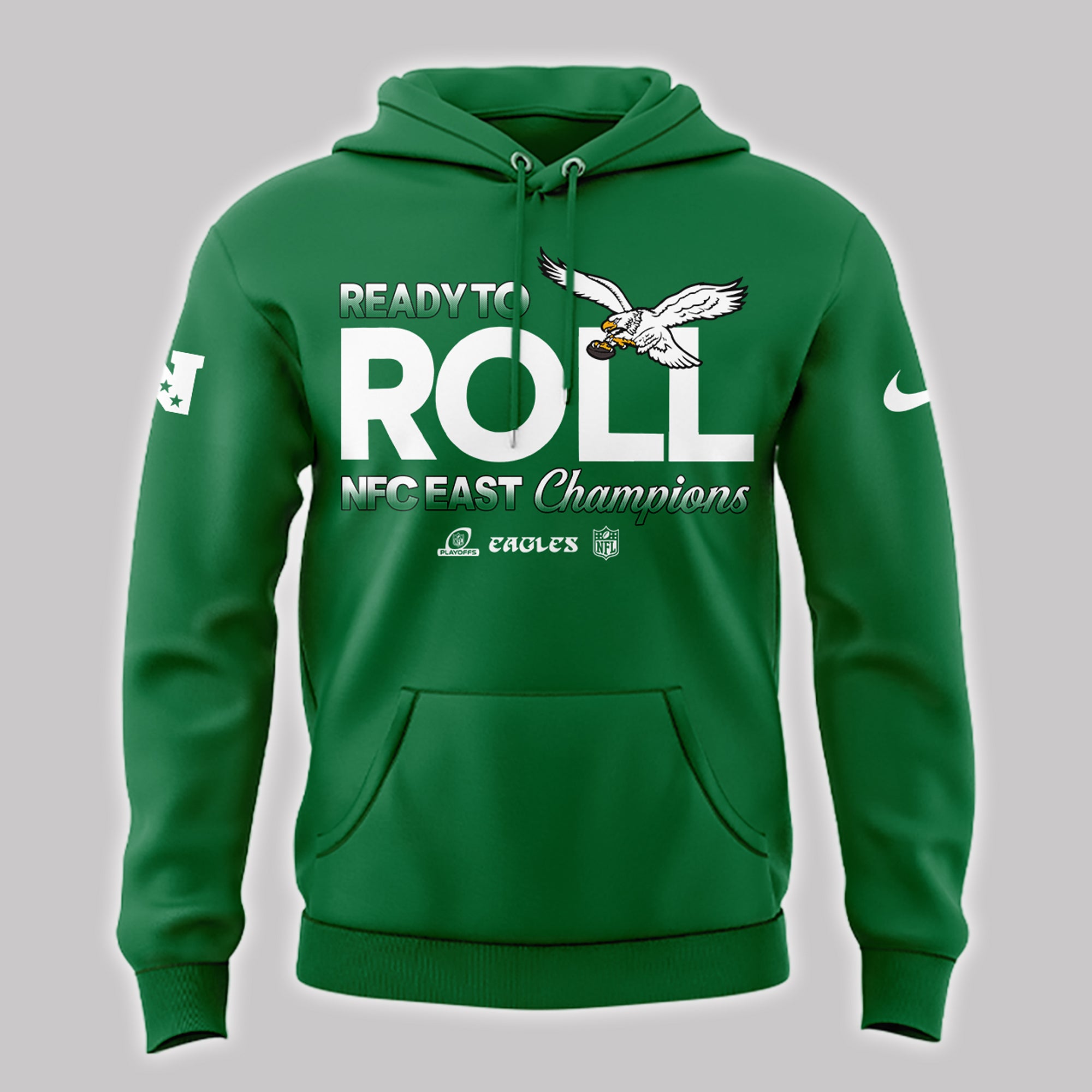 Special Edition Kelly Green Philadelphia Eagles 2024 NFC East Division Champions Hoodie - Famjoys Special Edition Kelly Green Philadelphia Eagles 2024 NFC East Division Champions Hoodie - Famjoys