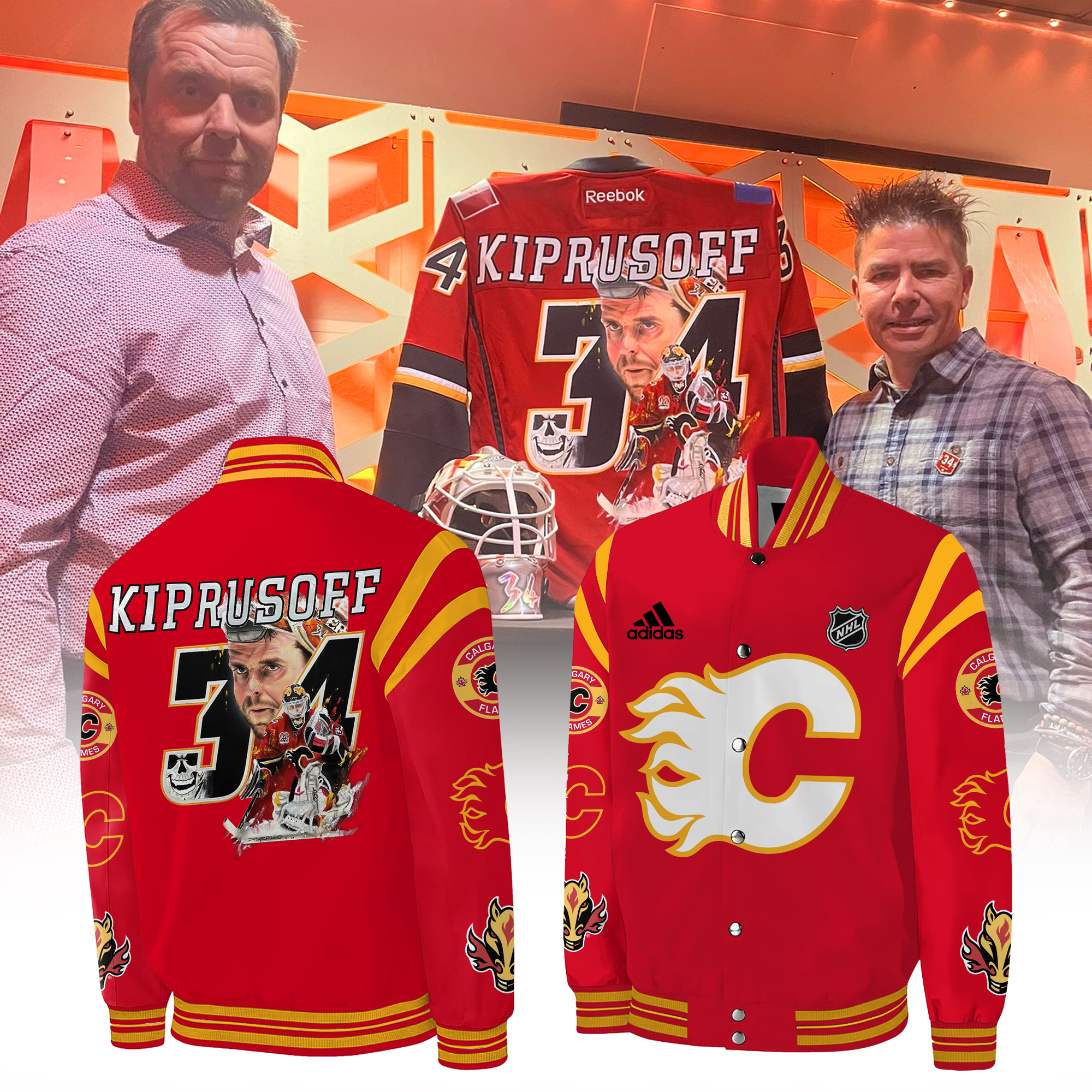 Special edition Miikka Kiprusoff -34 hoodie for fans of the Calgary Flames hockey team - Famjoys Special edition Miikka Kiprusoff -34 hoodie for fans of the Calgary Flames hockey team - Famjoys