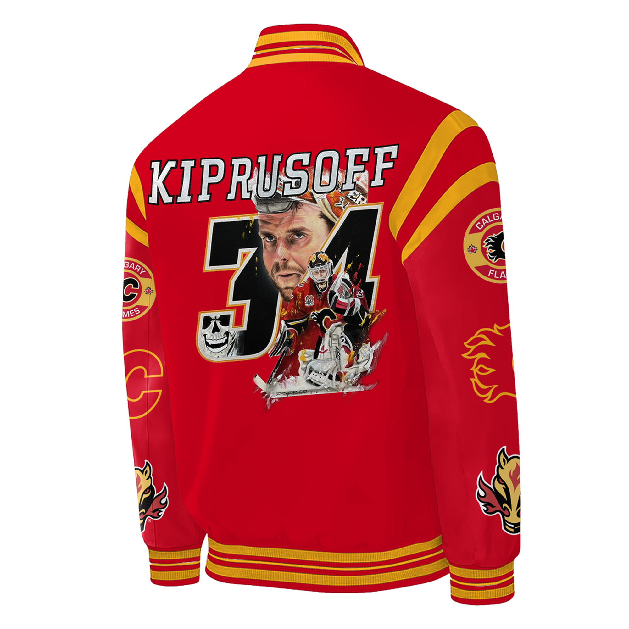 Special edition Miikka Kiprusoff -34 hoodie for fans of the Calgary Flames hockey team - Famjoys Special edition Miikka Kiprusoff -34 hoodie for fans of the Calgary Flames hockey team - Famjoys