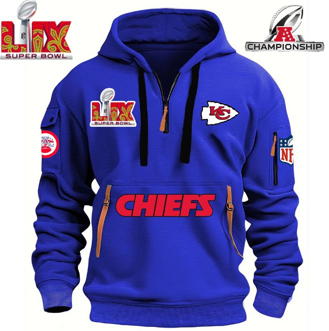 SPECIAL IN 2025 SUPER BOWL - Kansas City Chiefs - HOODIE HALF ZIPPER - QTA405111364 - Famjoys SPECIAL IN 2025 SUPER BOWL - Kansas City Chiefs - HOODIE HALF ZIPPER - QTA405111364 - Famjoys