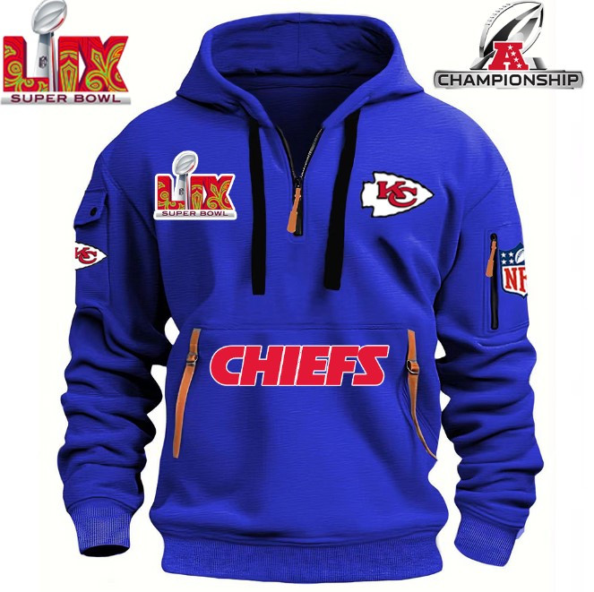 SPECIAL IN 2025 SUPER BOWL - Kansas City Chiefs - HOODIE HALF ZIPPER - QTA405111370 - Famjoys SPECIAL IN 2025 SUPER BOWL - Kansas City Chiefs - HOODIE HALF ZIPPER - QTA405111370 - Famjoys