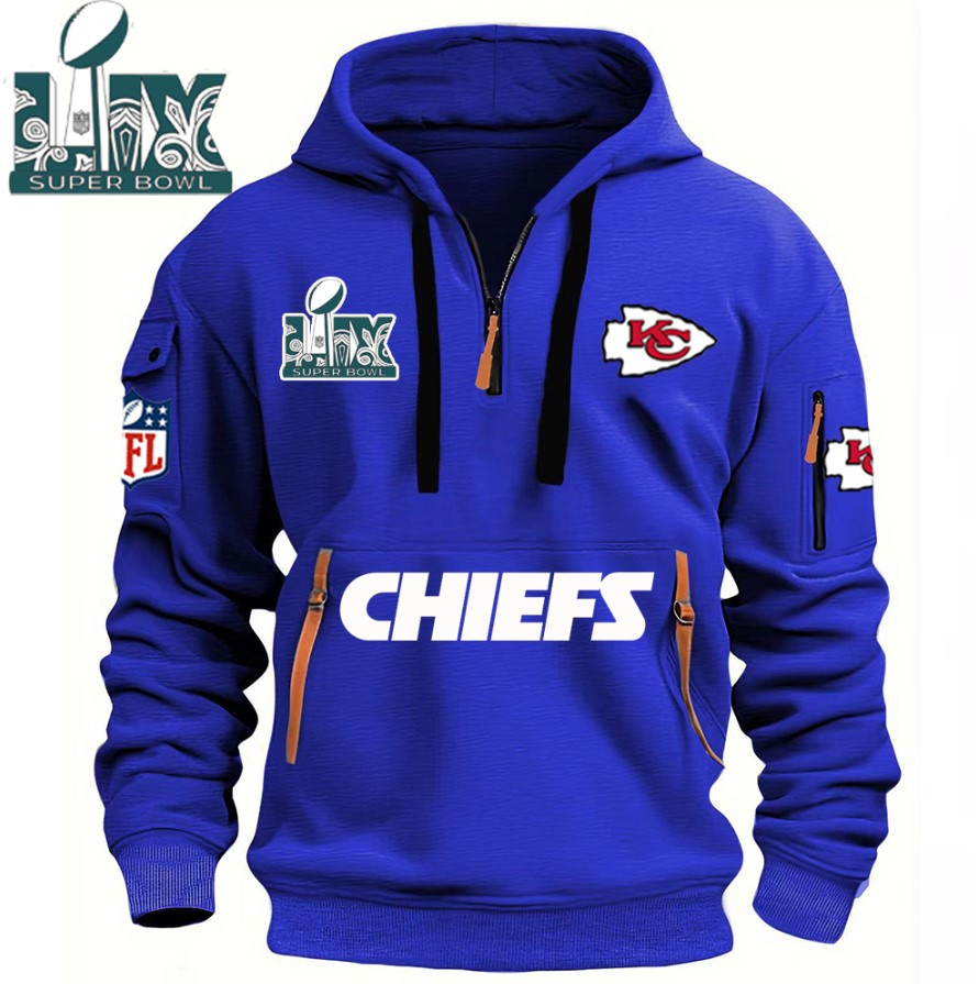 SPECIAL IN 2025 SUPER BOWL - Kansas City Chiefs - HOODIE HALF ZIPPER - QTA405111381 - Famjoys SPECIAL IN 2025 SUPER BOWL - Kansas City Chiefs - HOODIE HALF ZIPPER - QTA405111381 - Famjoys