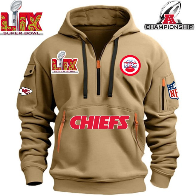 SPECIAL IN 2025 SUPER BOWLLIX- Kansas City Chiefs - HOODIE HALF ZIPPER - QTA405111366 - Famjoys SPECIAL IN 2025 SUPER BOWLLIX- Kansas City Chiefs - HOODIE HALF ZIPPER - QTA405111366 - Famjoys