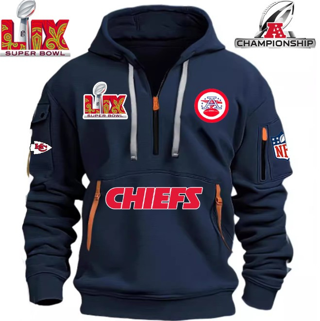 SPECIAL IN 2025 SUPER BOWLLIX- Kansas City Chiefs - HOODIE HALF ZIPPER - QTA405111366 - Famjoys SPECIAL IN 2025 SUPER BOWLLIX- Kansas City Chiefs - HOODIE HALF ZIPPER - QTA405111366 - Famjoys