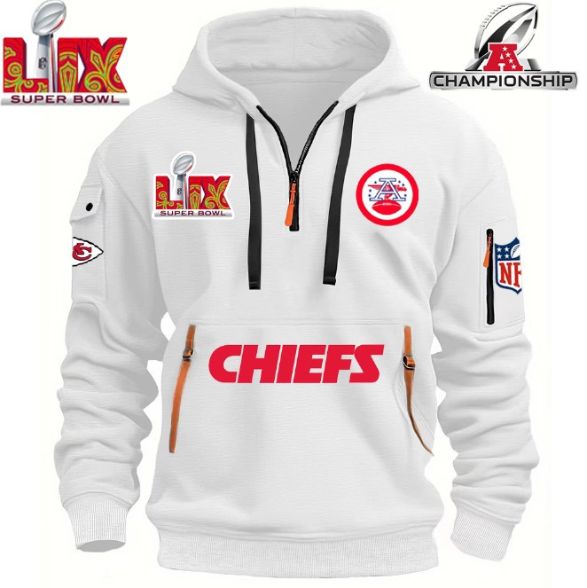 SPECIAL IN 2025 SUPER BOWLLIX- Kansas City Chiefs - HOODIE HALF ZIPPER - QTA405111366 - Famjoys SPECIAL IN 2025 SUPER BOWLLIX- Kansas City Chiefs - HOODIE HALF ZIPPER - QTA405111366 - Famjoys