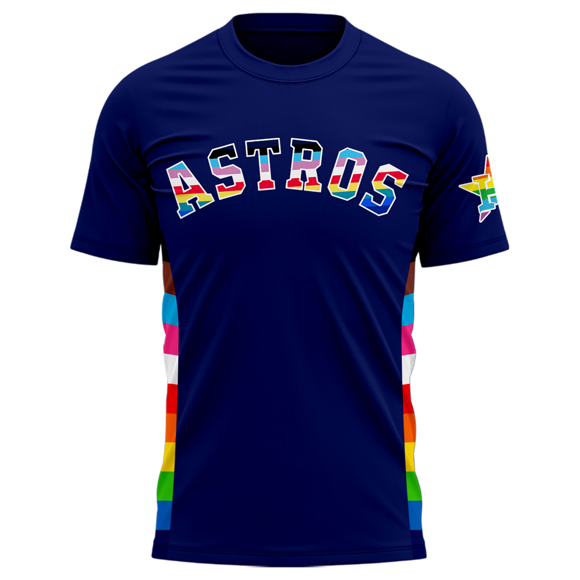Special Pride Night Houston Astros Custom Name Jersey - Famjoys Special Pride Night Houston Astros Custom Name Jersey - Famjoys