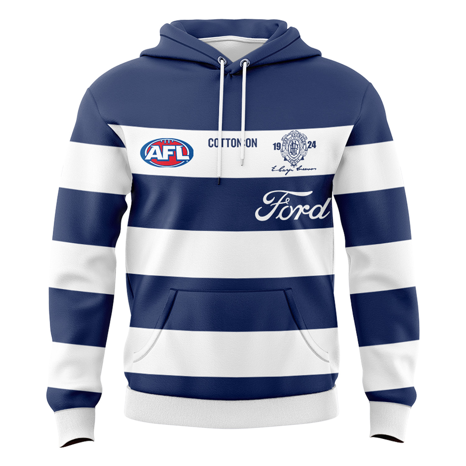 Special Retro Round Guernsey Geelong Football Club Hoodie - Famjoys Special Retro Round Guernsey Geelong Football Club Hoodie - Famjoys