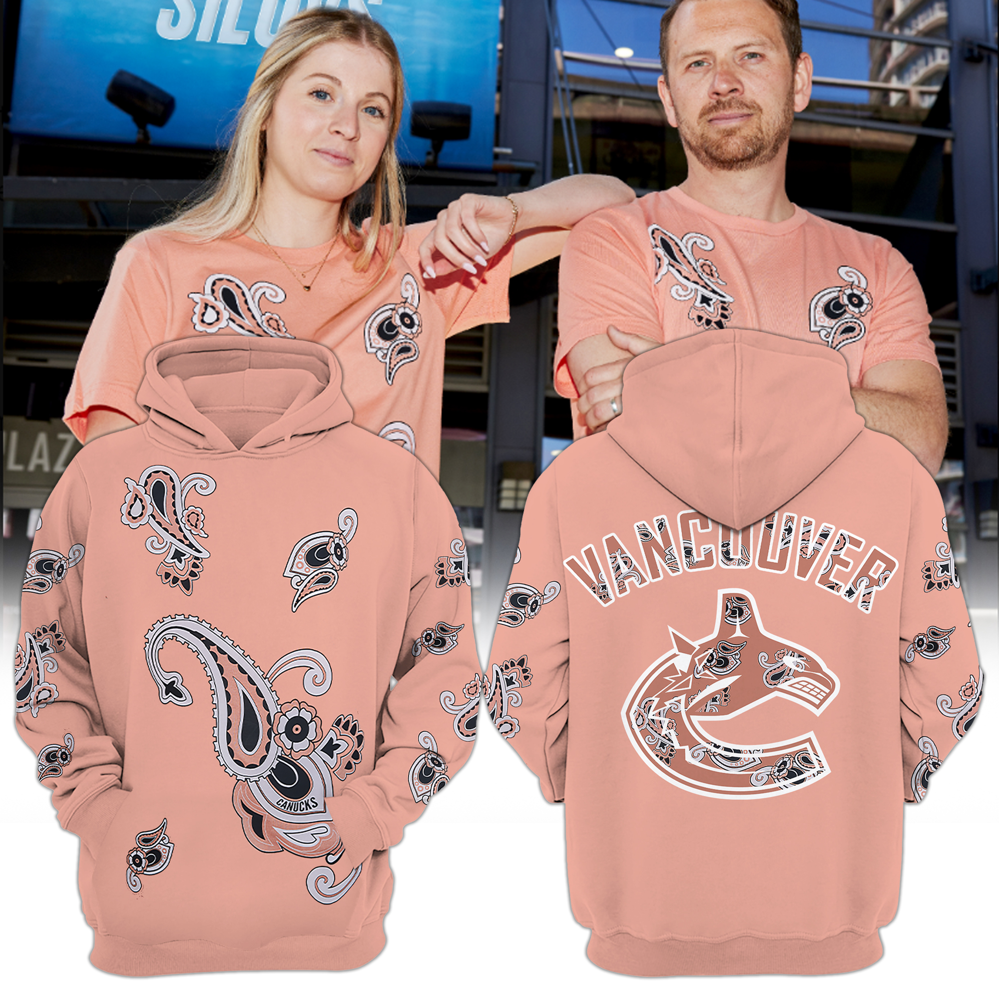 Special Vancouver Canucks Hockey Team Paisley Hoodie - Famjoys Special Vancouver Canucks Hockey Team Paisley Hoodie - Famjoys