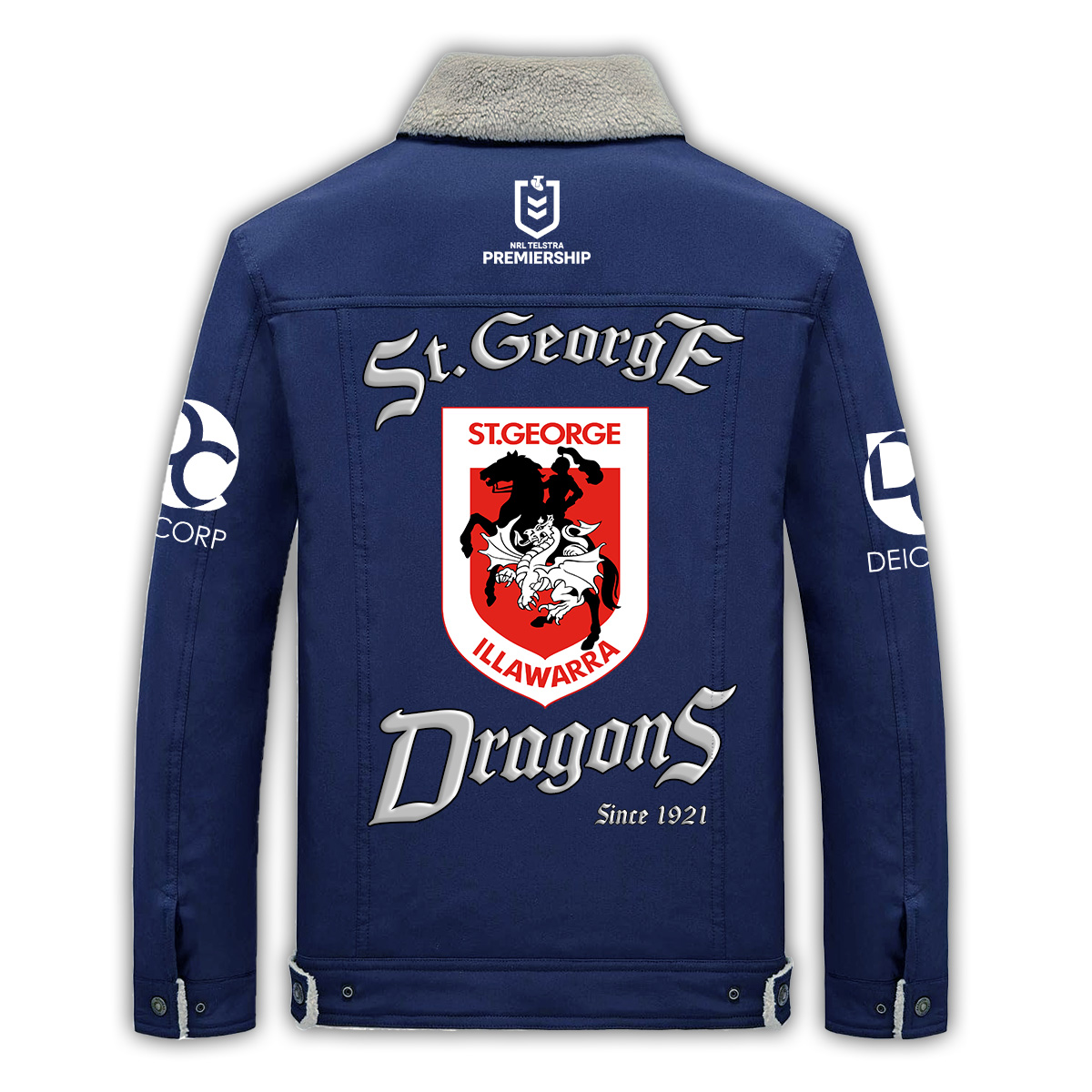St George Illawarra Dragons Fleece Casual Jacket - Famjoys St George Illawarra Dragons Fleece Casual Jacket - Famjoys