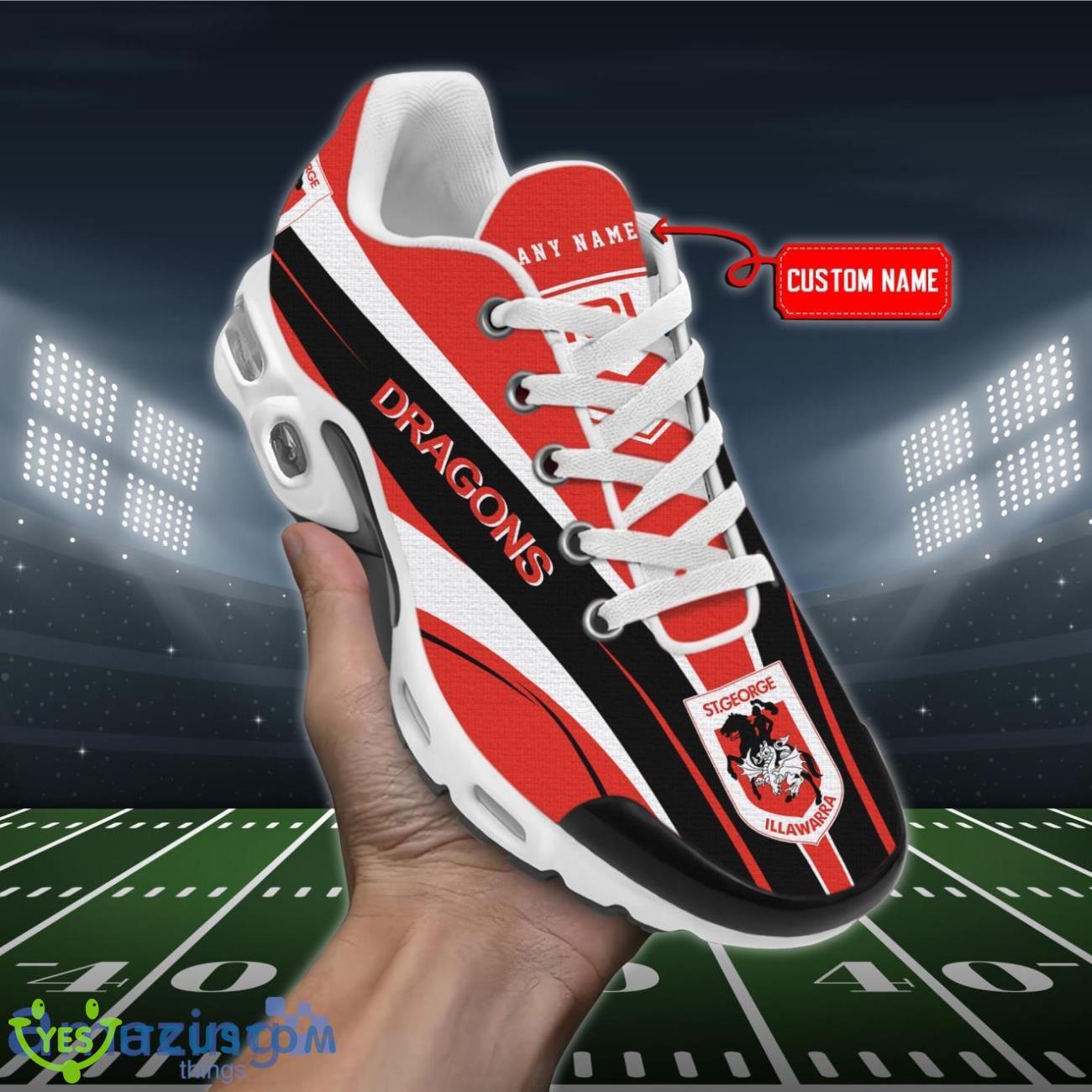 St George Illawarra Dragons Personalized Name Air Cushion Sports Shoes Sneaker KLTNS220448 - Famjoys St George Illawarra Dragons Personalized Name Air Cushion Sports Shoes Sneaker KLTNS220448 - Famjoys