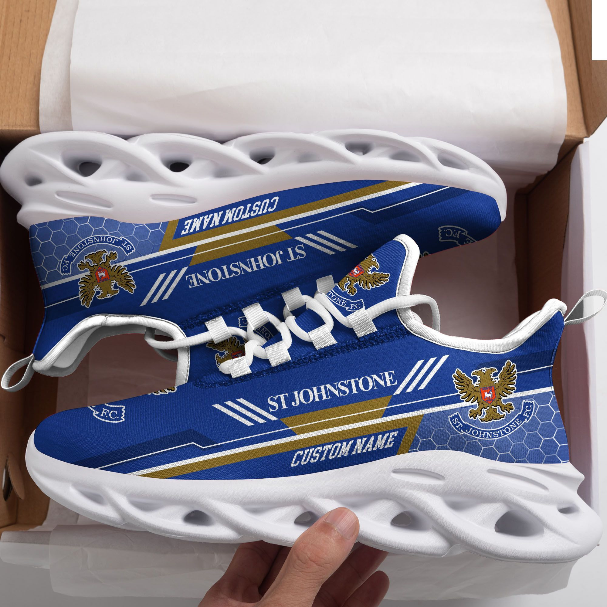 St Johnstone Custom Personalized Max Soul Sneakers Shoes - Famjoys St Johnstone Custom Personalized Max Soul Sneakers Shoes - Famjoys