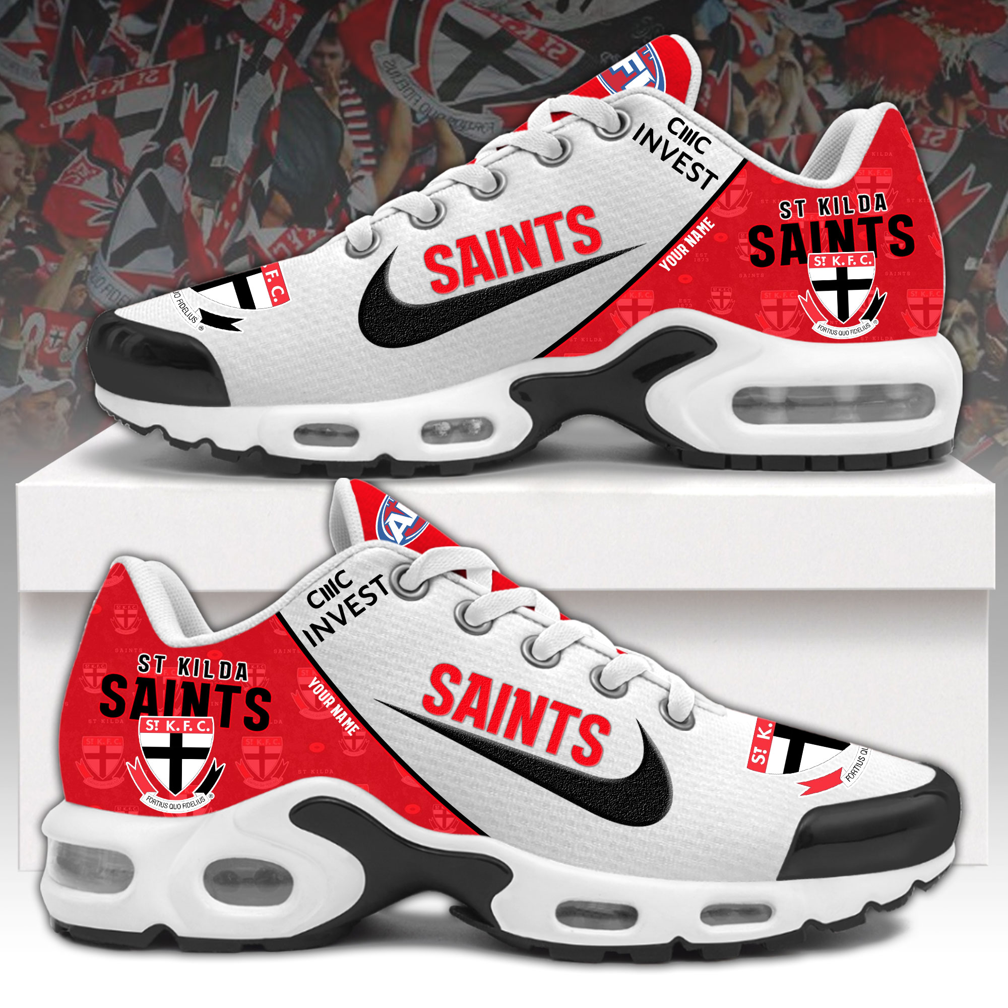 St Kilda Saints Personalized Shoes - Famjoys St Kilda Saints Personalized Shoes - Famjoys