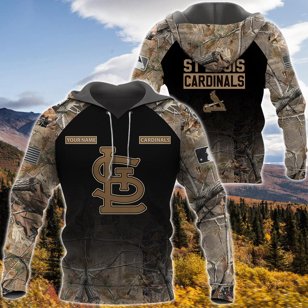 St Louis Cardinals Personalized Hunting Camo All Over Print Apparel - Famjoys St Louis Cardinals Personalized Hunting Camo All Over Print Apparel - Famjoys