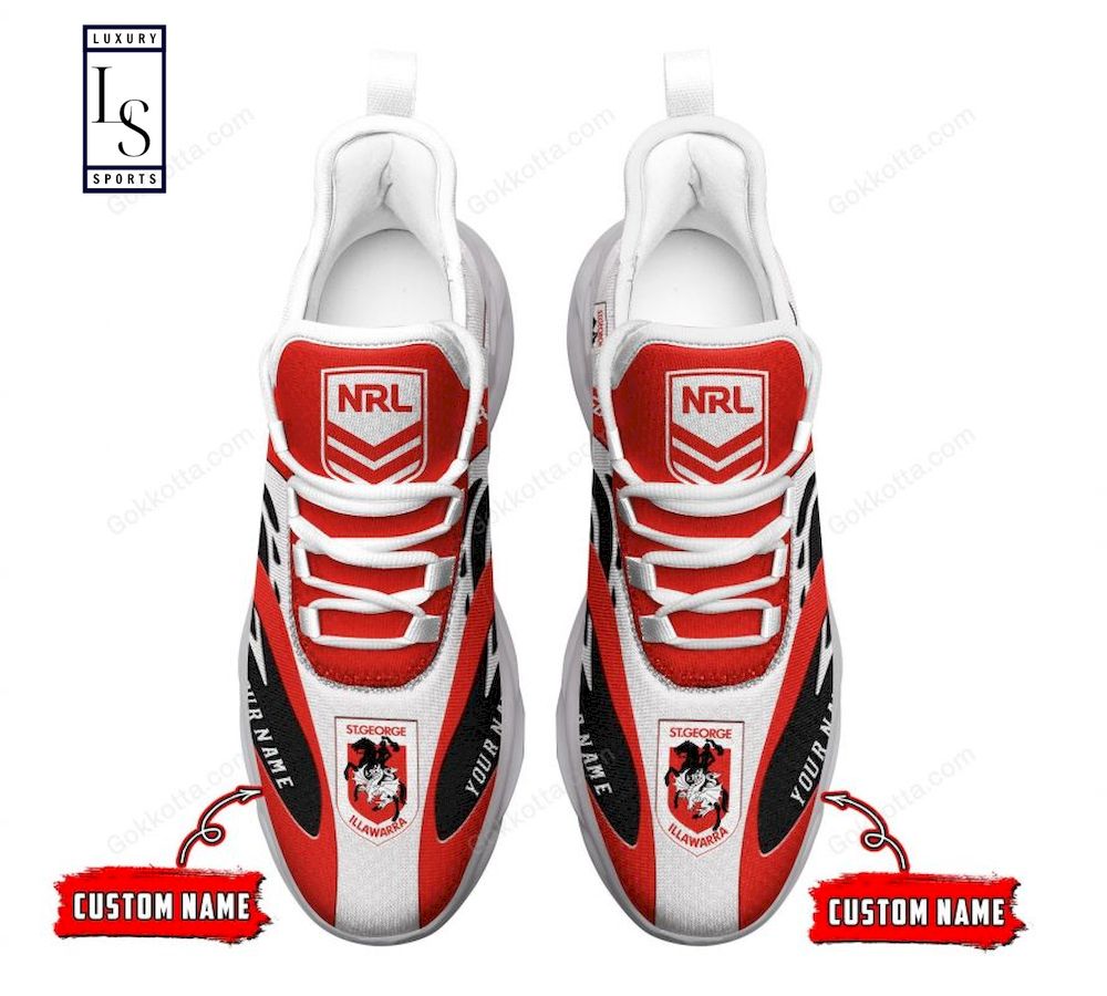 St. George Illawarra Dragons NRL Personalized Max Soul Shoes - Famjoys St. George Illawarra Dragons NRL Personalized Max Soul Shoes - Famjoys