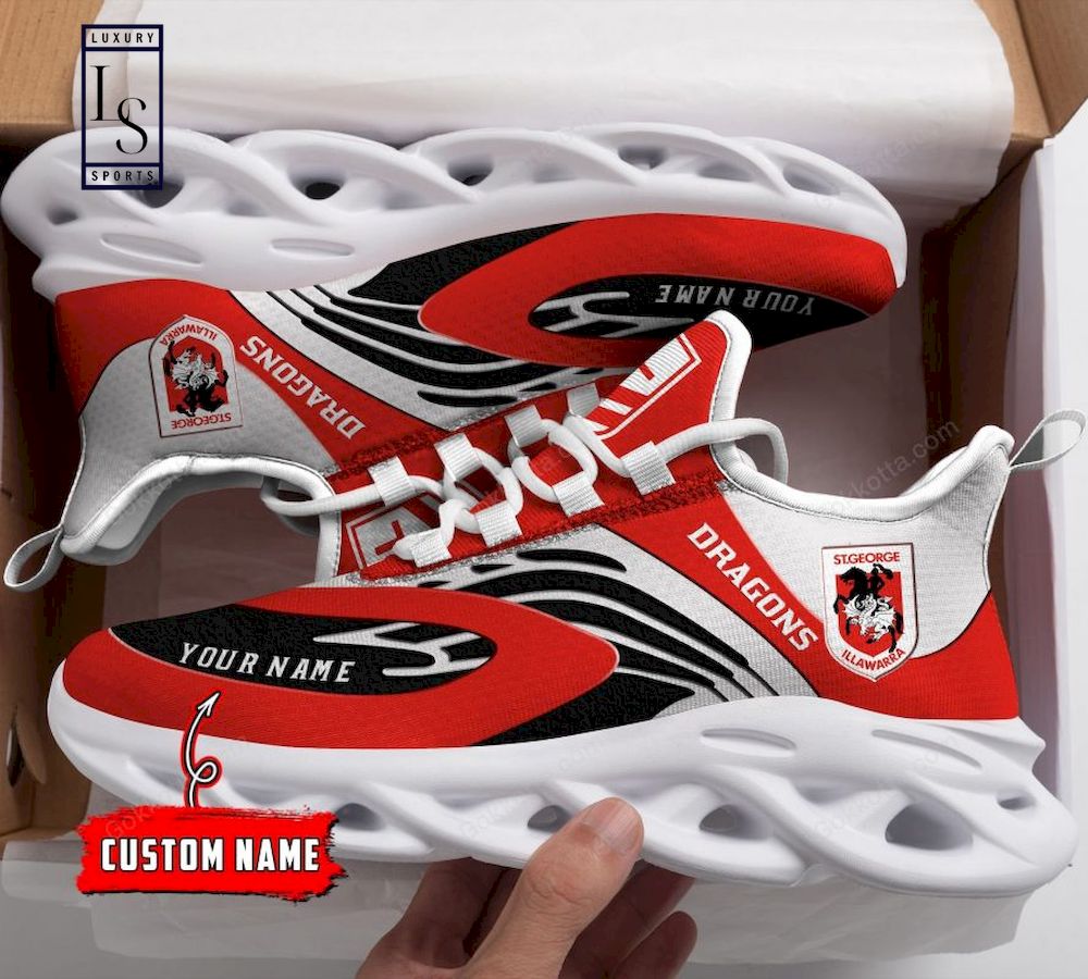 St. George Illawarra Dragons NRL Personalized Max Soul Shoes - Famjoys St. George Illawarra Dragons NRL Personalized Max Soul Shoes - Famjoys