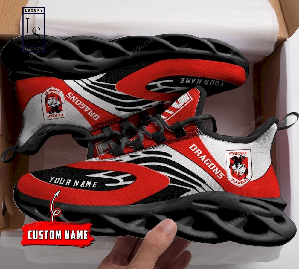 St. George Illawarra Dragons NRL Personalized Max Soul Shoes - Famjoys St. George Illawarra Dragons NRL Personalized Max Soul Shoes - Famjoys