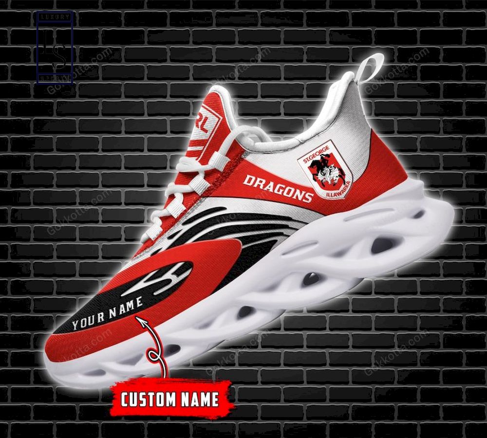 St. George Illawarra Dragons NRL Personalized Max Soul Shoes - Famjoys St. George Illawarra Dragons NRL Personalized Max Soul Shoes - Famjoys