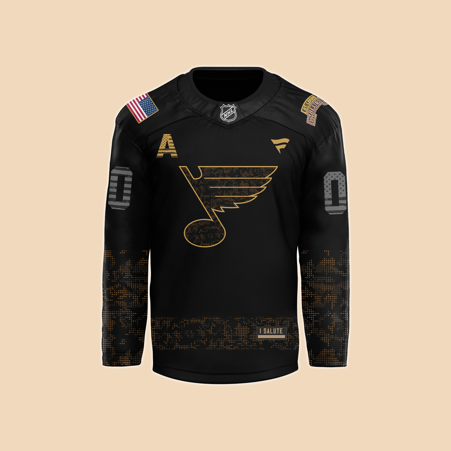 St. Louis Blues Camo Salute to Service Custom jersey - Famjoys St. Louis Blues Camo Salute to Service Custom jersey - Famjoys