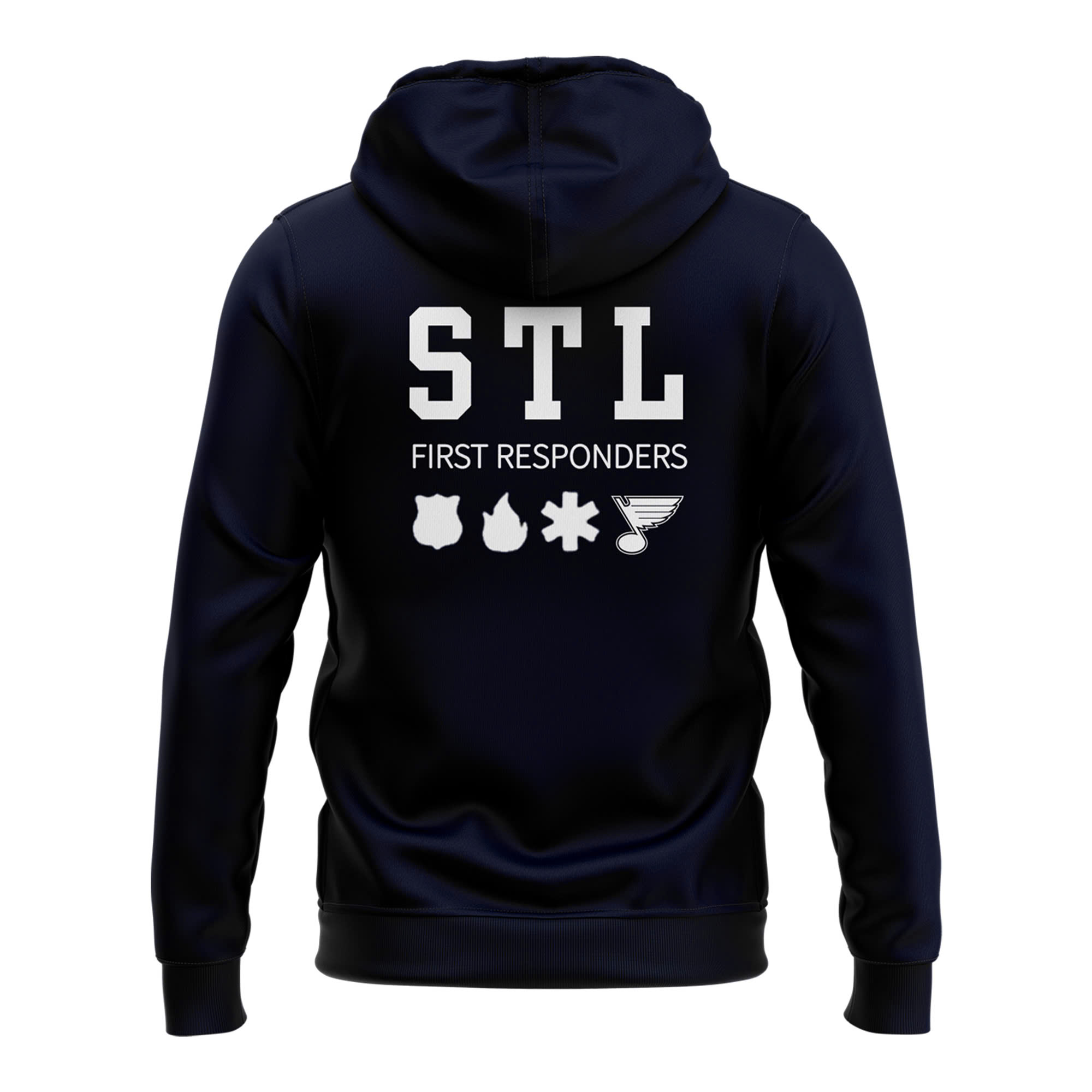 St. Louis Blues Firefighter Appreciation Night Premium Hoodie - Famjoys St. Louis Blues Firefighter Appreciation Night Premium Hoodie - Famjoys