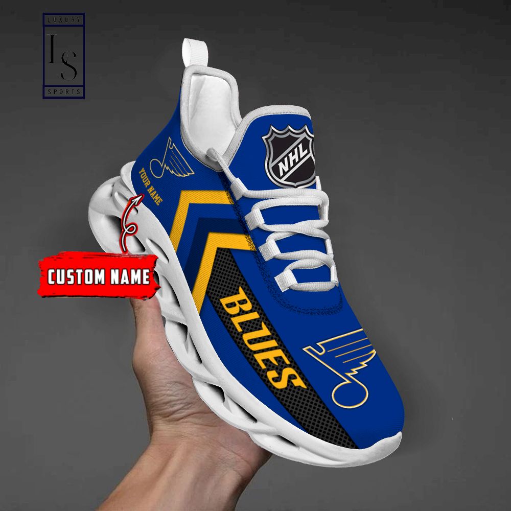 St. Louis Blues NHL Personalized Max Soul Shoes - Famjoys St. Louis Blues NHL Personalized Max Soul Shoes - Famjoys