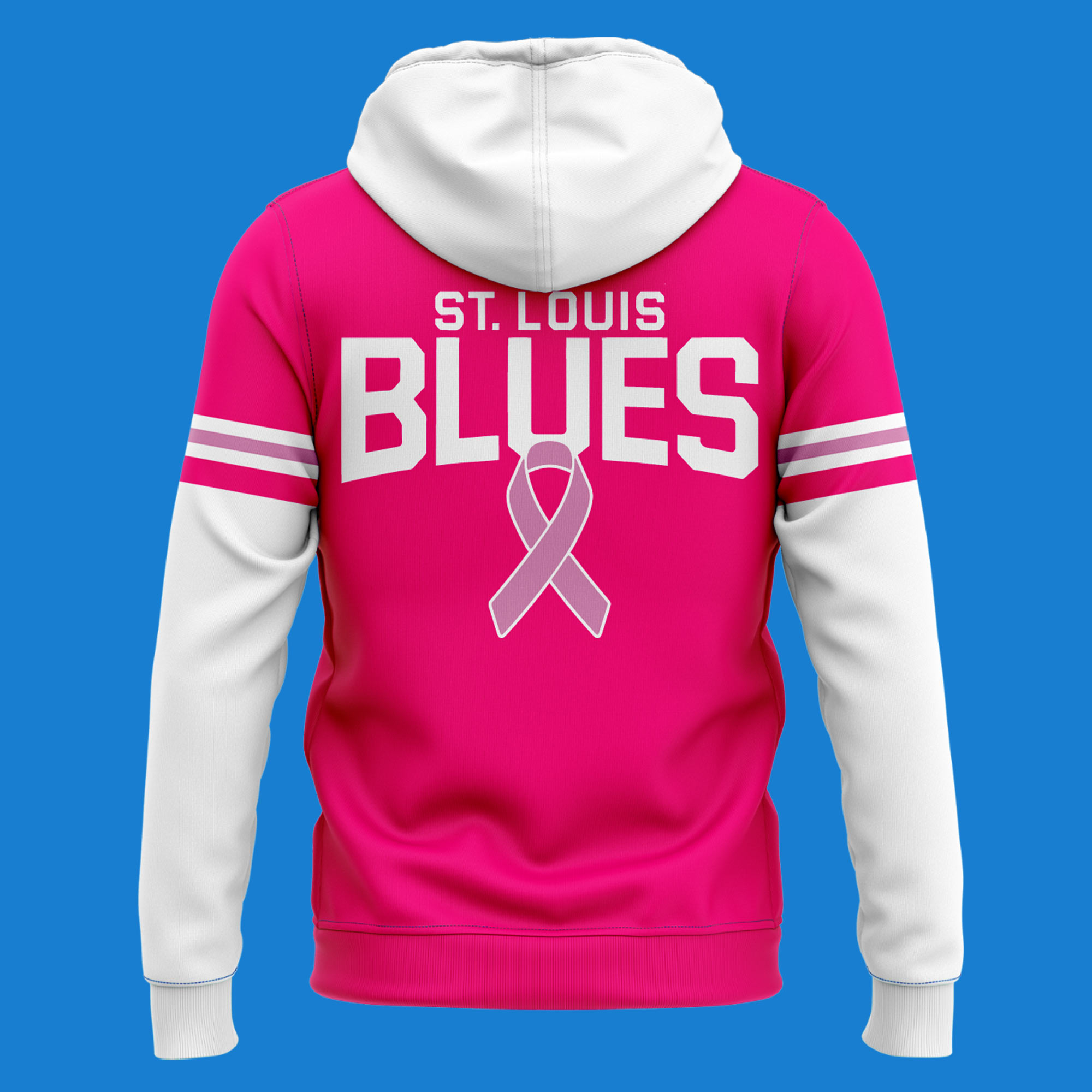 St. Louis Blues Pink At The Rink Hoodie 2024 - Famjoys St. Louis Blues Pink At The Rink Hoodie 2024 - Famjoys