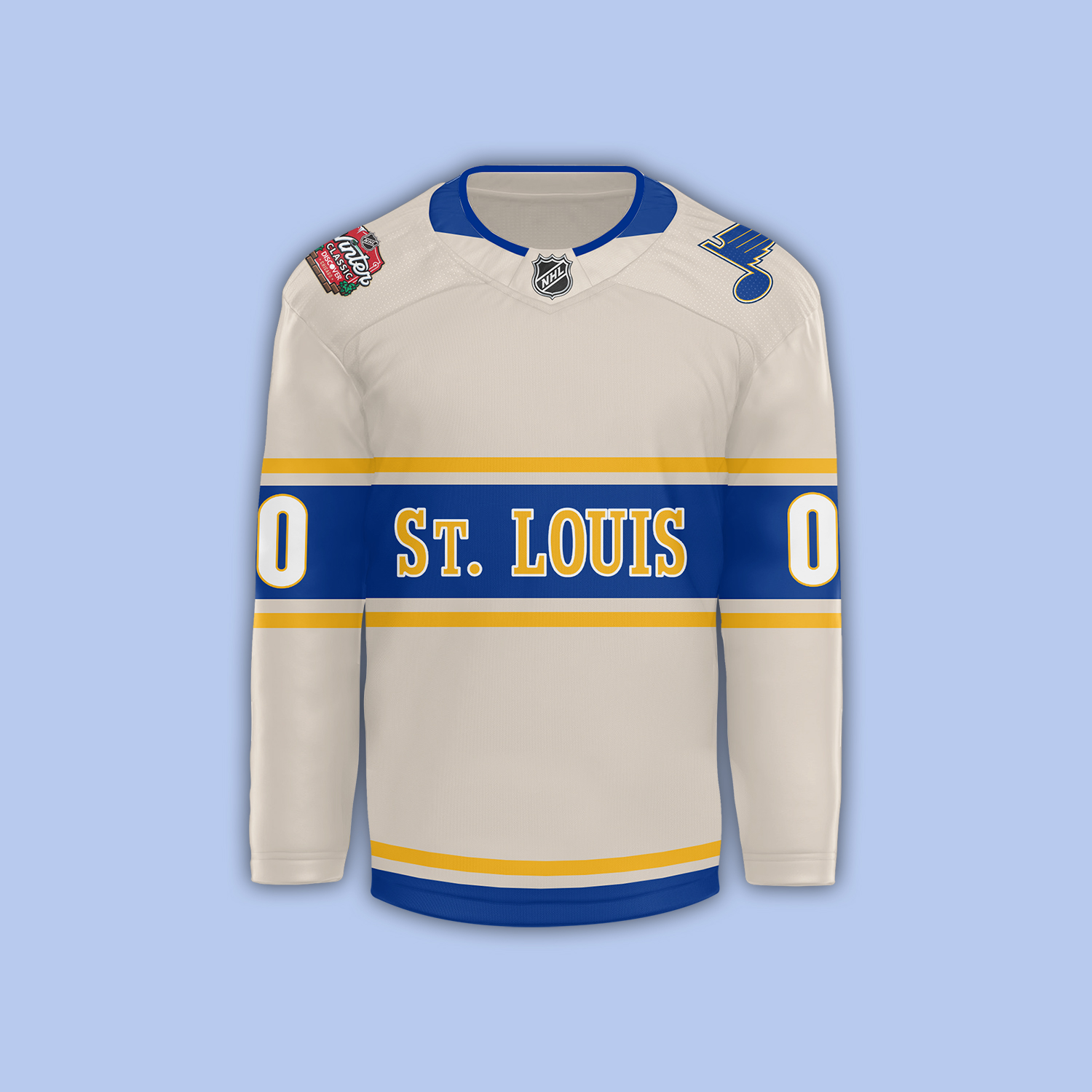 ST. LOUIS BLUES PREMIUM WINTER CLASSIC JERSEY / CUSTOM - Famjoys ST. LOUIS BLUES PREMIUM WINTER CLASSIC JERSEY / CUSTOM - Famjoys