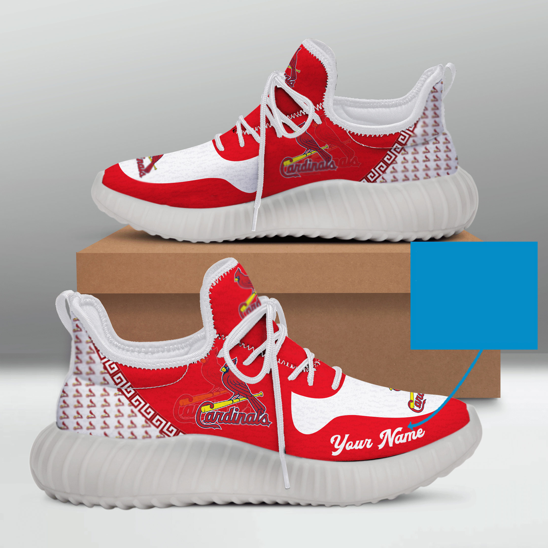 St. Louis Cardinals 2022 Custom Name YZ Shoes - v11.1 - Famjoys St. Louis Cardinals 2022 Custom Name YZ Shoes - v11.1 - Famjoys