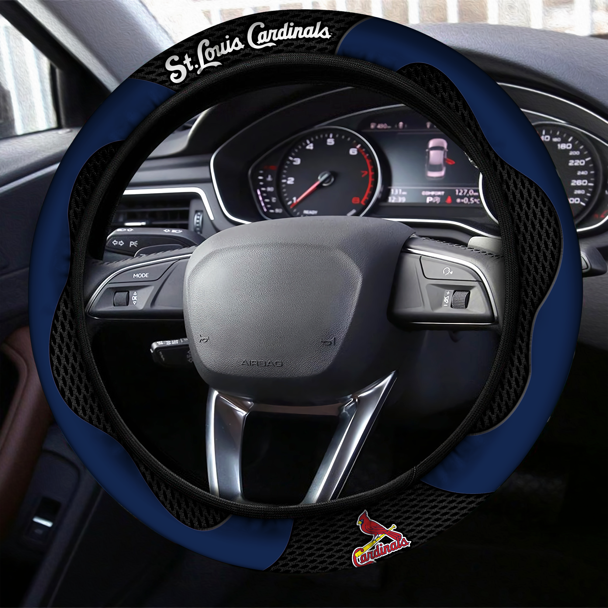 St. Louis Cardinals Steering Wheel Cover L1 - Famjoys St. Louis Cardinals Steering Wheel Cover L1 - Famjoys