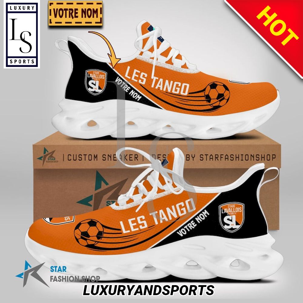 Stade Lavallois Ligue 2 Custom Name Max Soul Shoes - Famjoys Stade Lavallois Ligue 2 Custom Name Max Soul Shoes - Famjoys