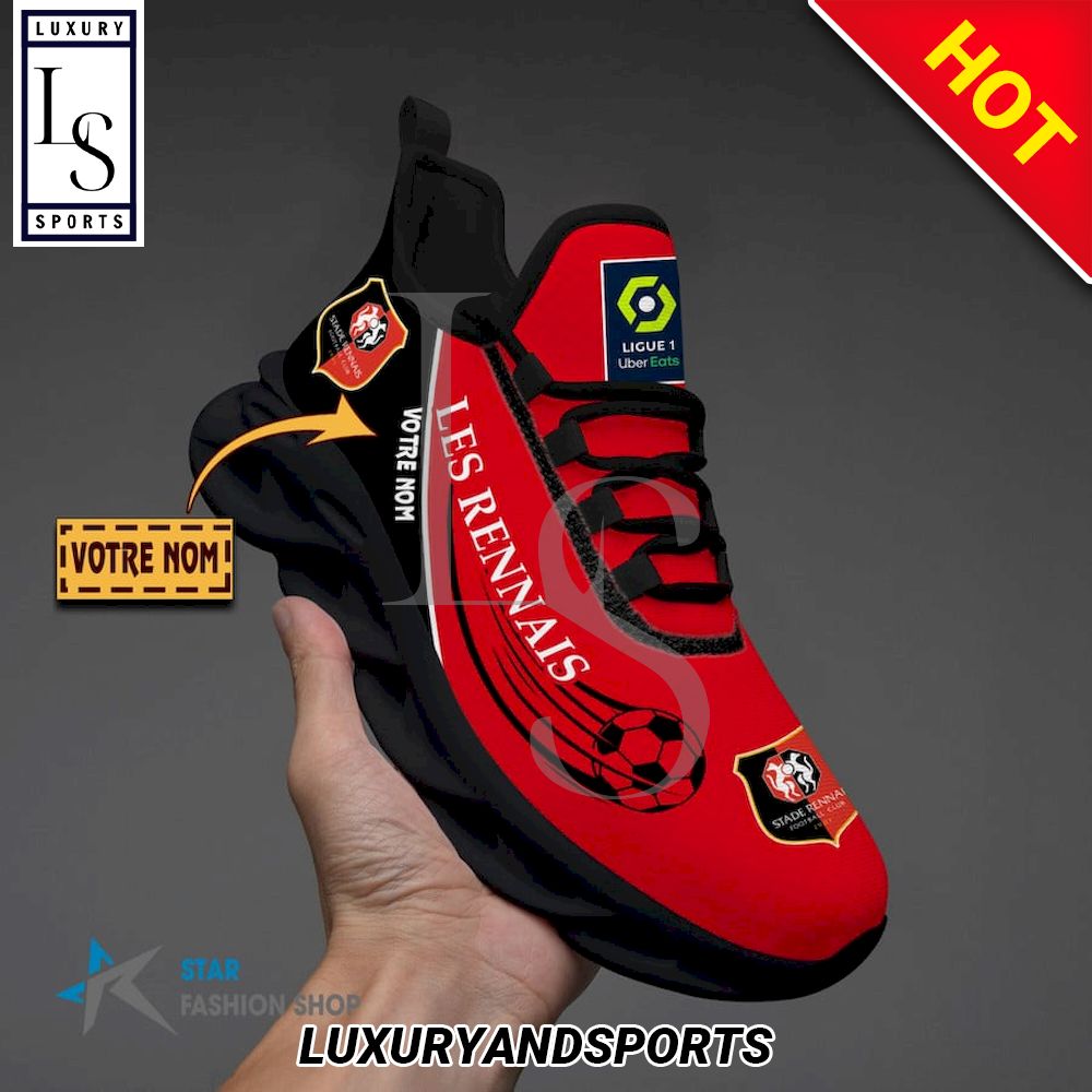 Stade Rennais FC Ligue 1 Custom Name Max Soul Shoes - Famjoys Stade Rennais FC Ligue 1 Custom Name Max Soul Shoes - Famjoys
