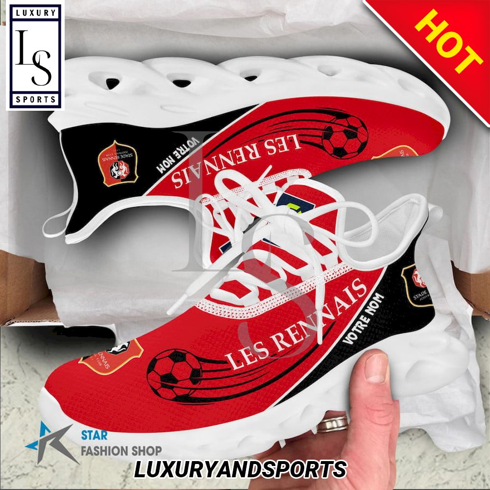 Stade Rennais FC Ligue 1 Custom Name Max Soul Shoes - Famjoys Stade Rennais FC Ligue 1 Custom Name Max Soul Shoes - Famjoys