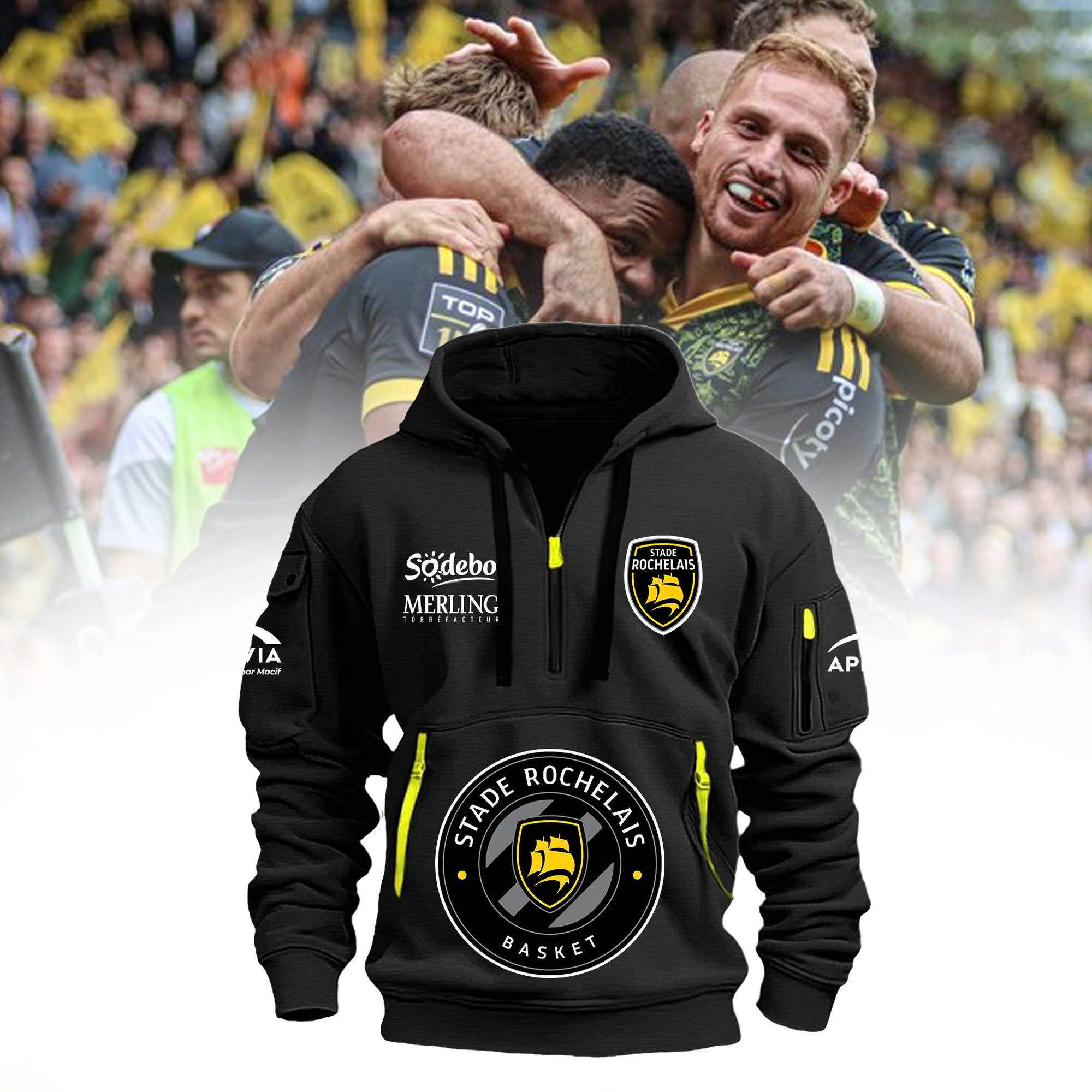 Stade Rochelais Hoodie - Famjoys Stade Rochelais Hoodie - Famjoys