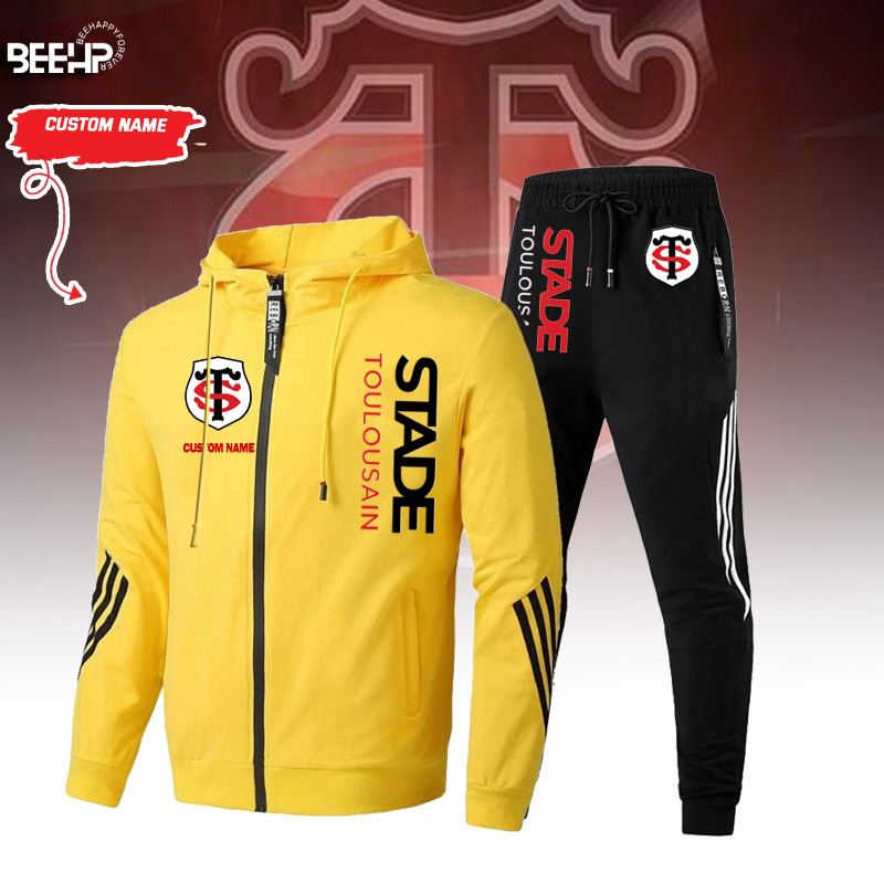 Stade Toulousain casual sports suit - Famjoys Stade Toulousain casual sports suit - Famjoys