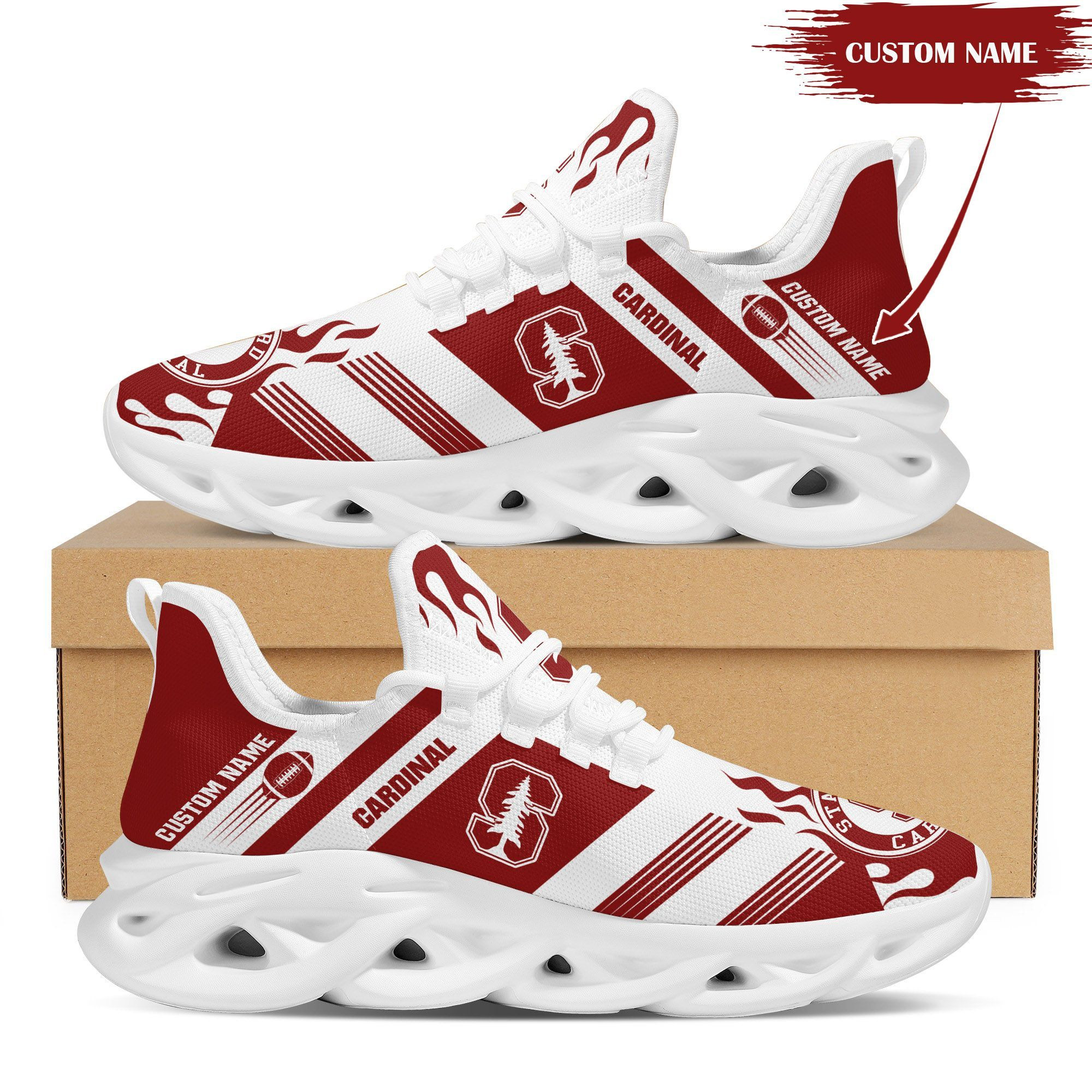Stanford Cardinal Custom Personalized Max Soul Sneakers Shoes Stanford University - Famjoys Stanford Cardinal Custom Personalized Max Soul Sneakers Shoes Stanford University - Famjoys