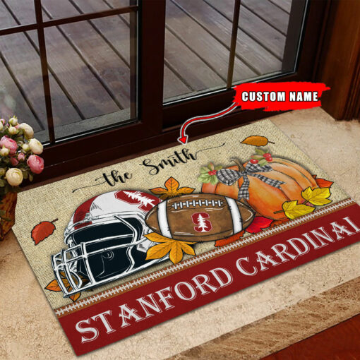 StanFord Cardinal Fall Football Doormat - Famjoys StanFord Cardinal Fall Football Doormat - Famjoys