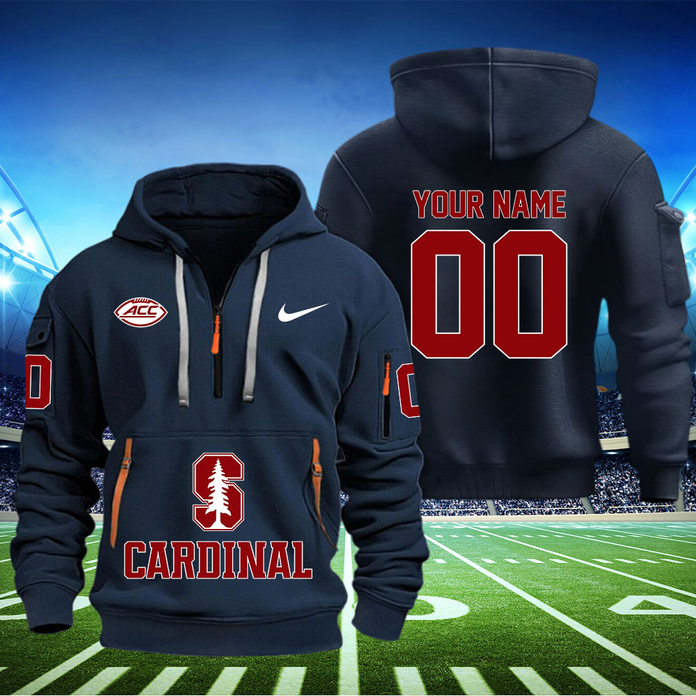 StanFord Cardinal Football Quarter Zip Hoodie - Famjoys StanFord Cardinal Football Quarter Zip Hoodie - Famjoys
